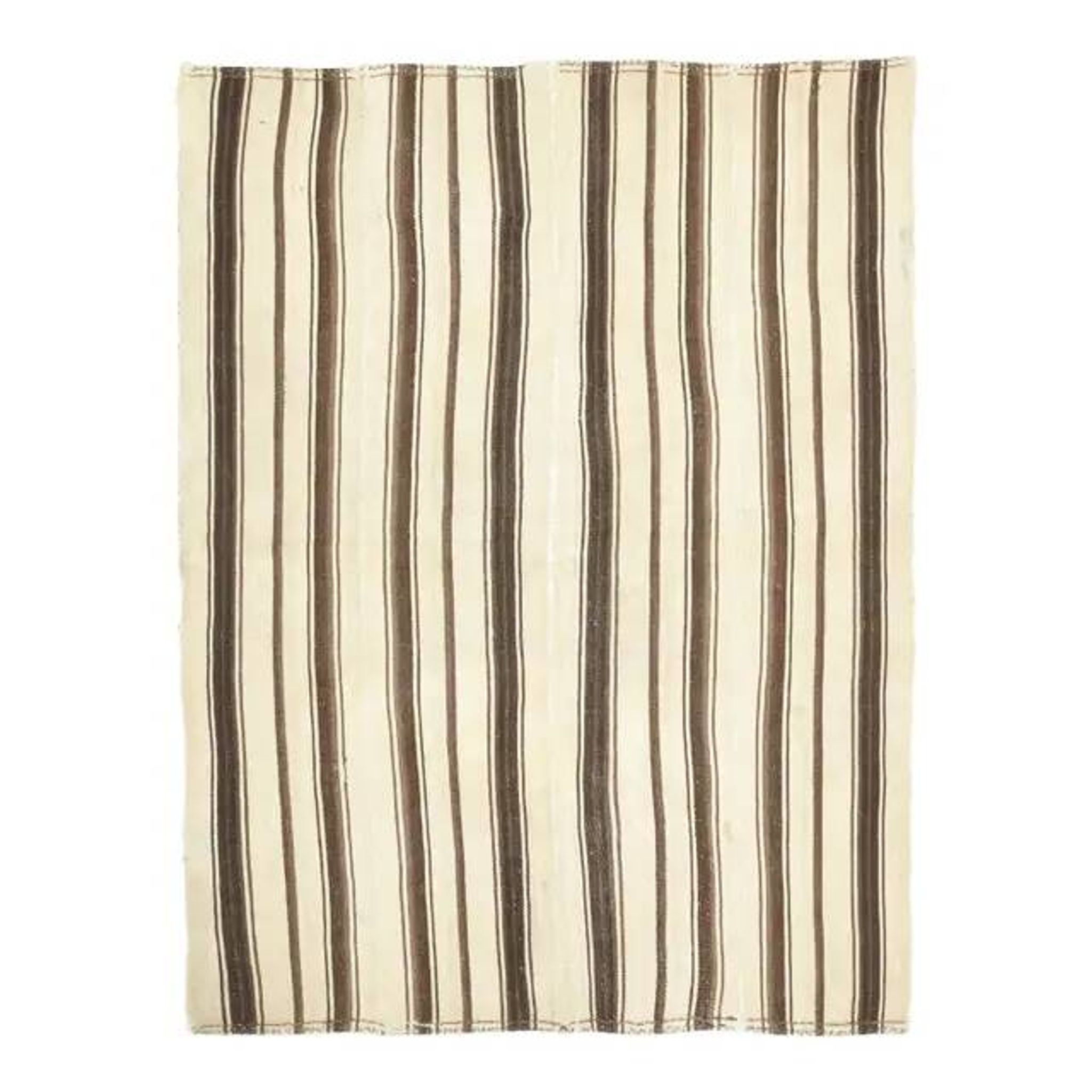 Vintage Turkish Oushak handmade wool cotton beige area rug  152x201
