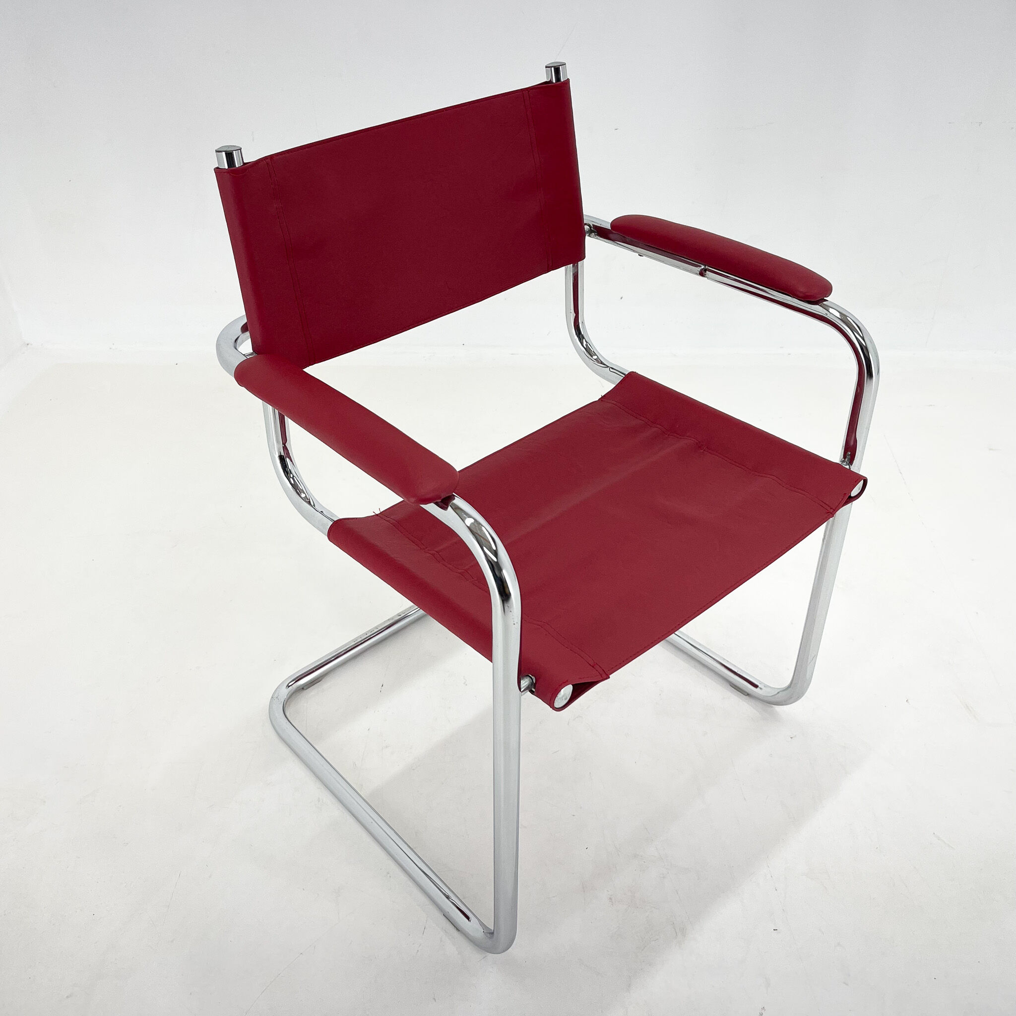 Mid-centrury chrome  tubular chair, 1970's
