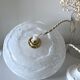 Clichy white glass pendant light