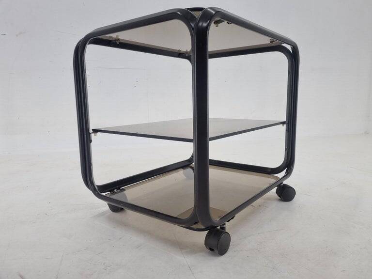 Table basse chariot des années 1970, Italie.