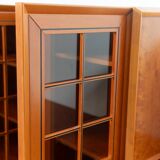Living room modules in briar wood, “Caccia alla Volpe” model, 1970