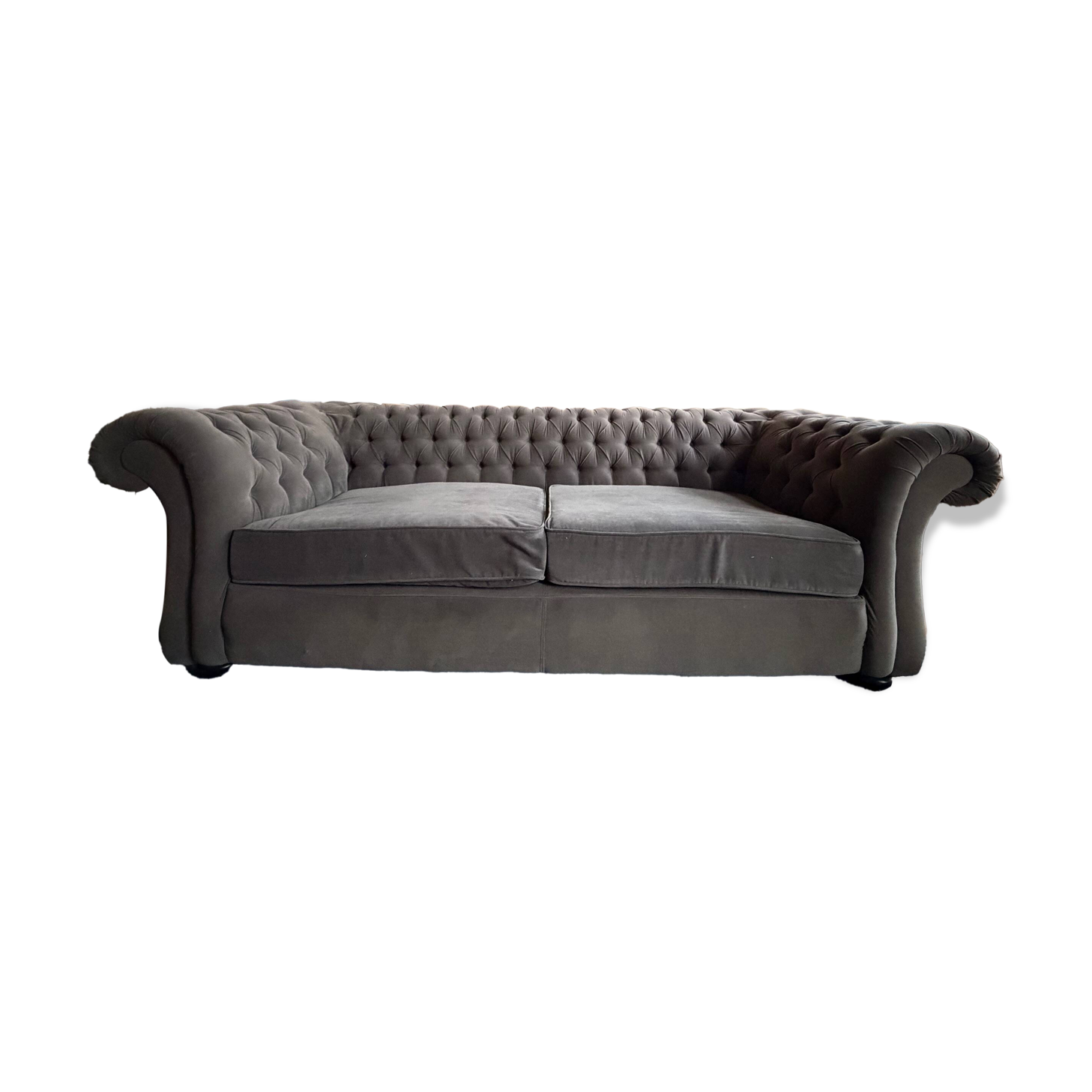 Paire de canapés Chesterfield