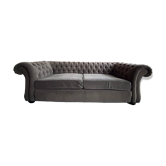 Paire de canapés Chesterfield
