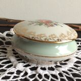 Old candy box, jewelry box, snake porcelain