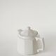 Faceted ceramic teapot, White, 1950