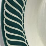 Hollow dish Digoin dark green jacquot model