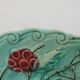 2 old plates in slurry birds Onnaing early twentieth