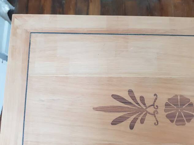 Console en marqueterie