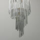Cascade chandelier glass paolo venini 80s vintage modern