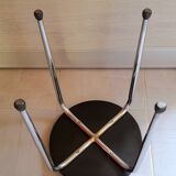 70s chromed metal stool