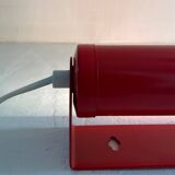 Red metal wall light