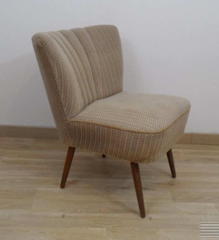 Chair grey cocktails 50's