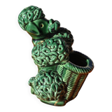 Spaghetti Noodles Ceramic Poodle Color Green Italy