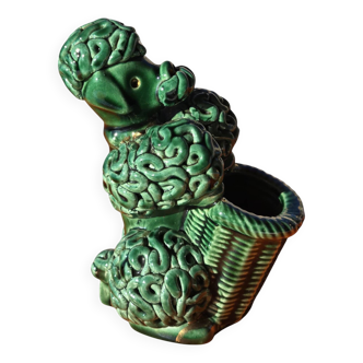 Spaghetti Noodles Ceramic Poodle Color Green Italy