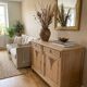 Magnificent antique buffet in solid oak – sandblasted / stripped
