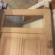 Haussmannian door 83x220.5cm with an old glazed transom frame.