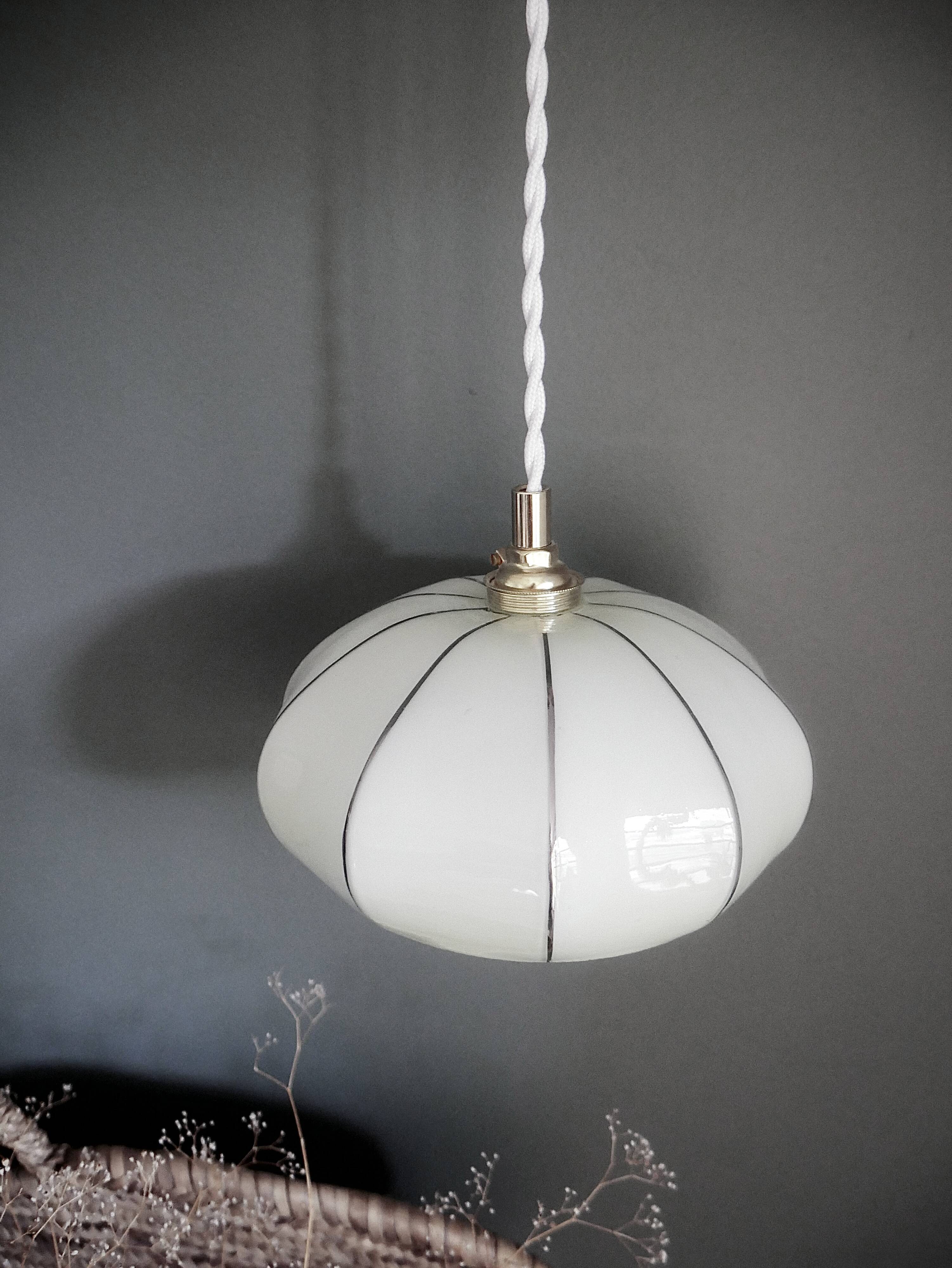 Baladeuse globe art deco vert pale