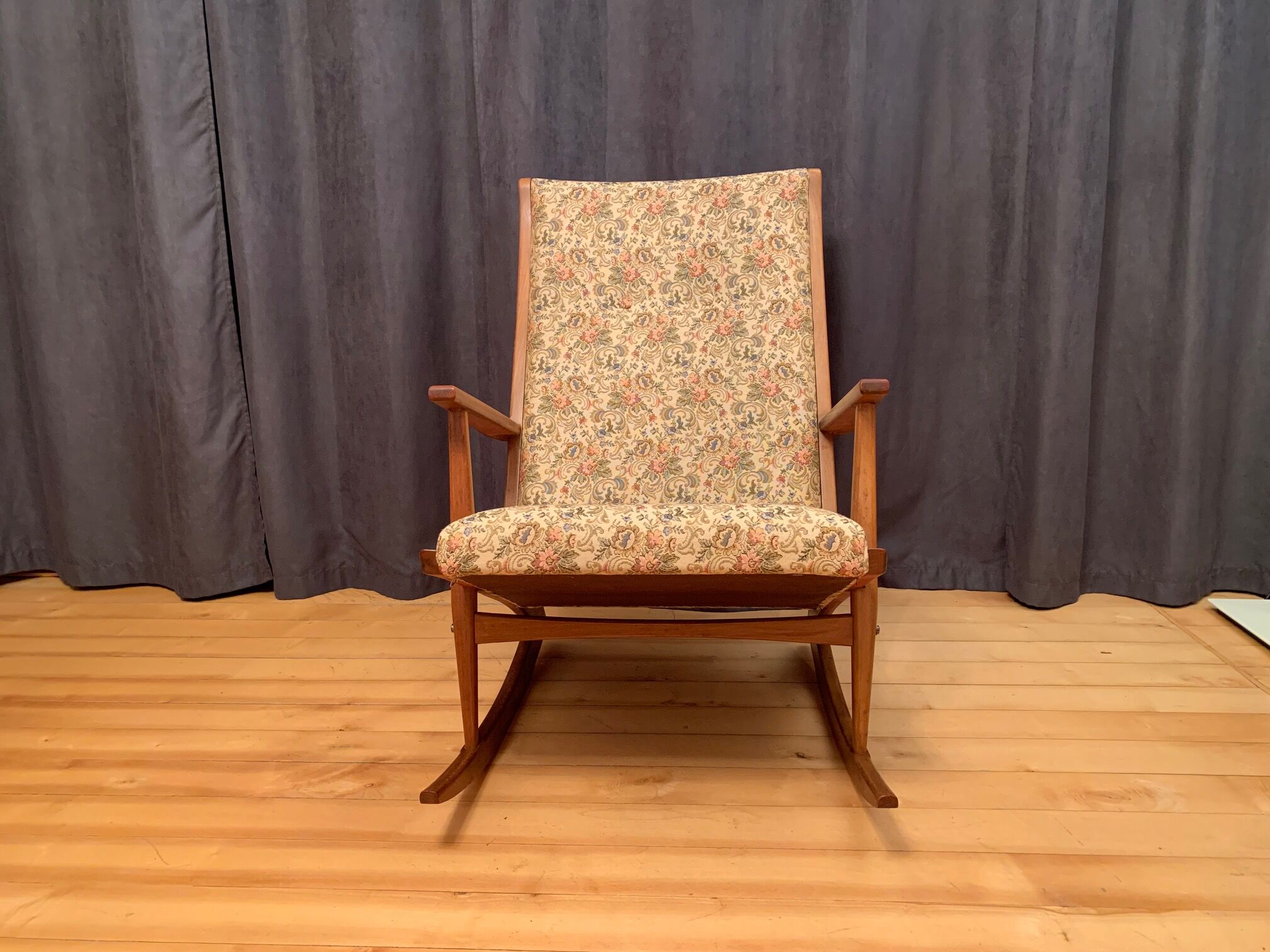 Model 97 rocking chair by Holger Georg Jensen, Tønder Møbelværk, Denmark, 1950s