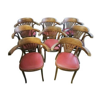 Set de 6 fauteuils bistrot