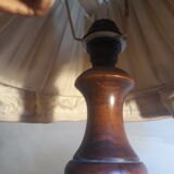 Turned wood lamp and lampshade 1930 fabrics and gallon
