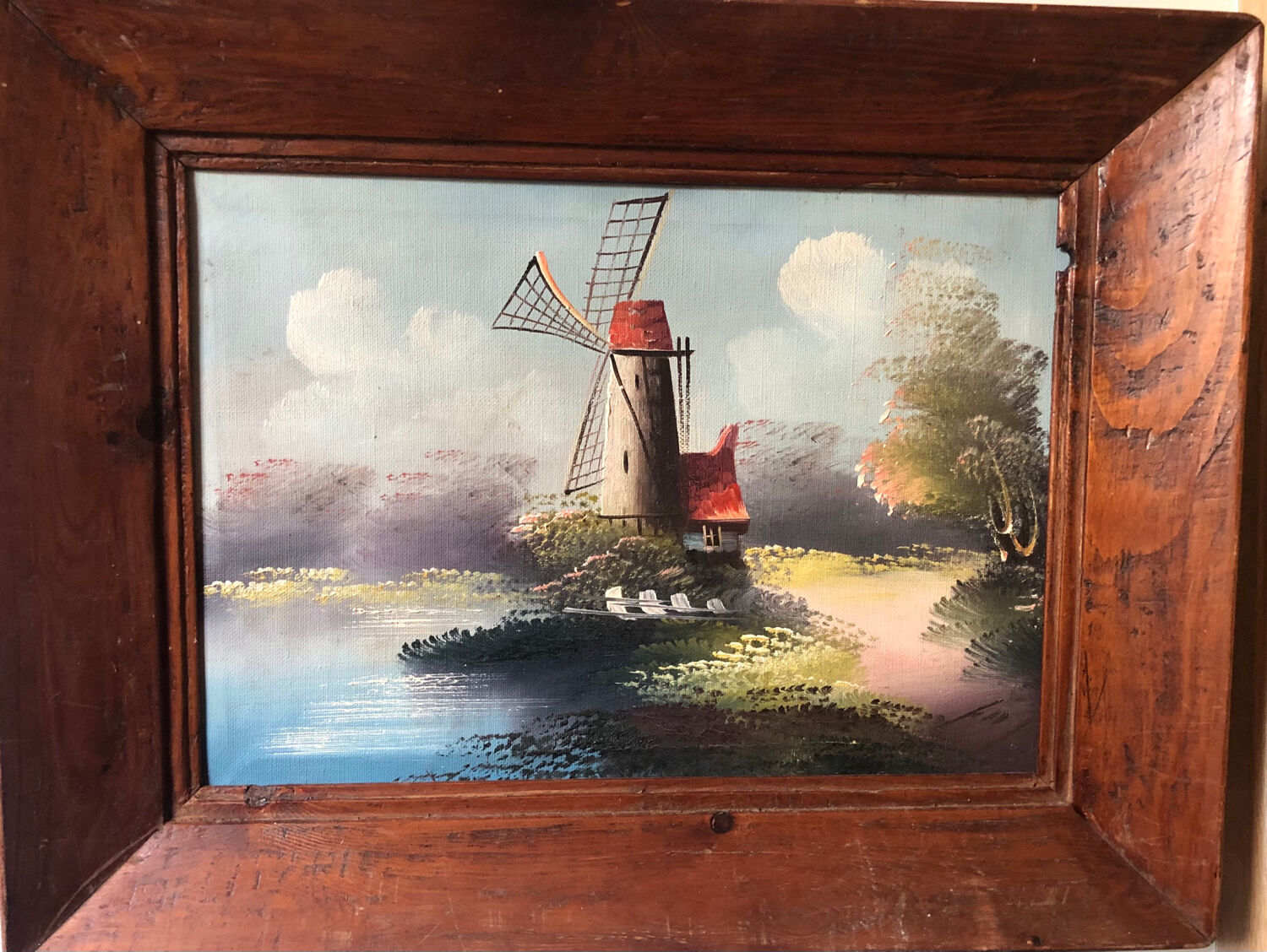 Netherlands mill painting