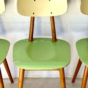 Chaises de salle à manger par TON, ensemble de 4