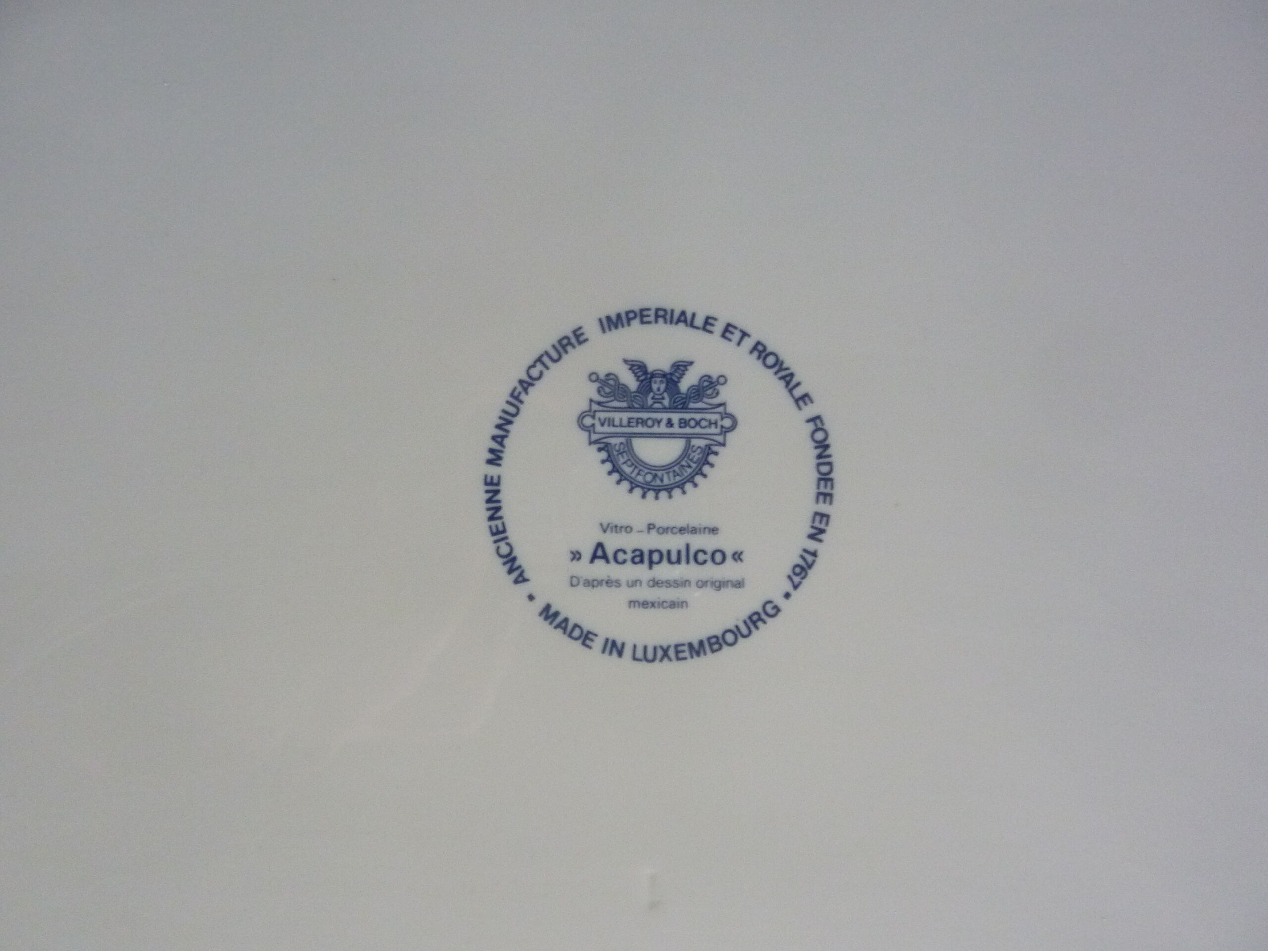 Large flat acapulco villeroy and boch 40 cm