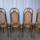 Set of 6 Mid-century Bentwood Cane Dining Chair, Thonet Style, 1970s Yugosl