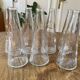 Set of 7 Ikea glass drop vases from the 90s