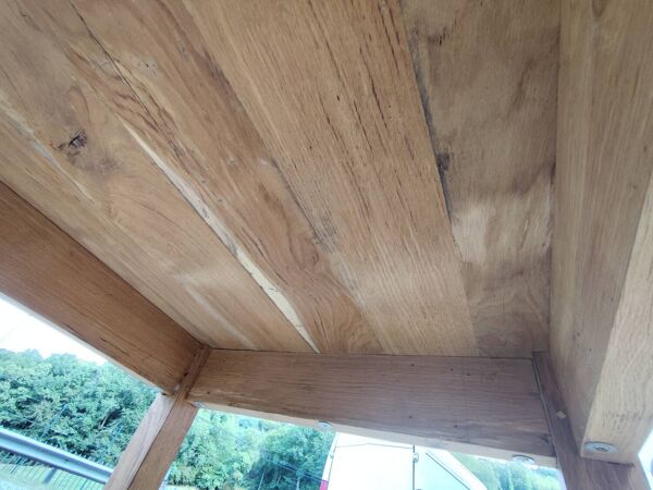 Duo table de ferme XXL 320 cm chêne pieds fuseaux