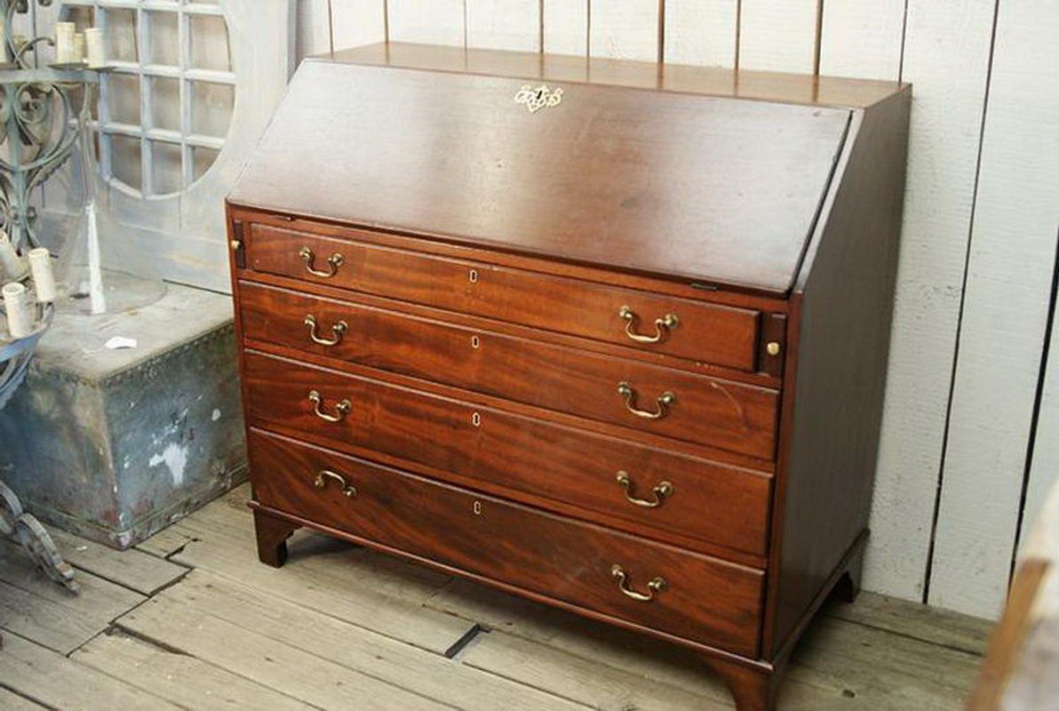 English mahogany secretary