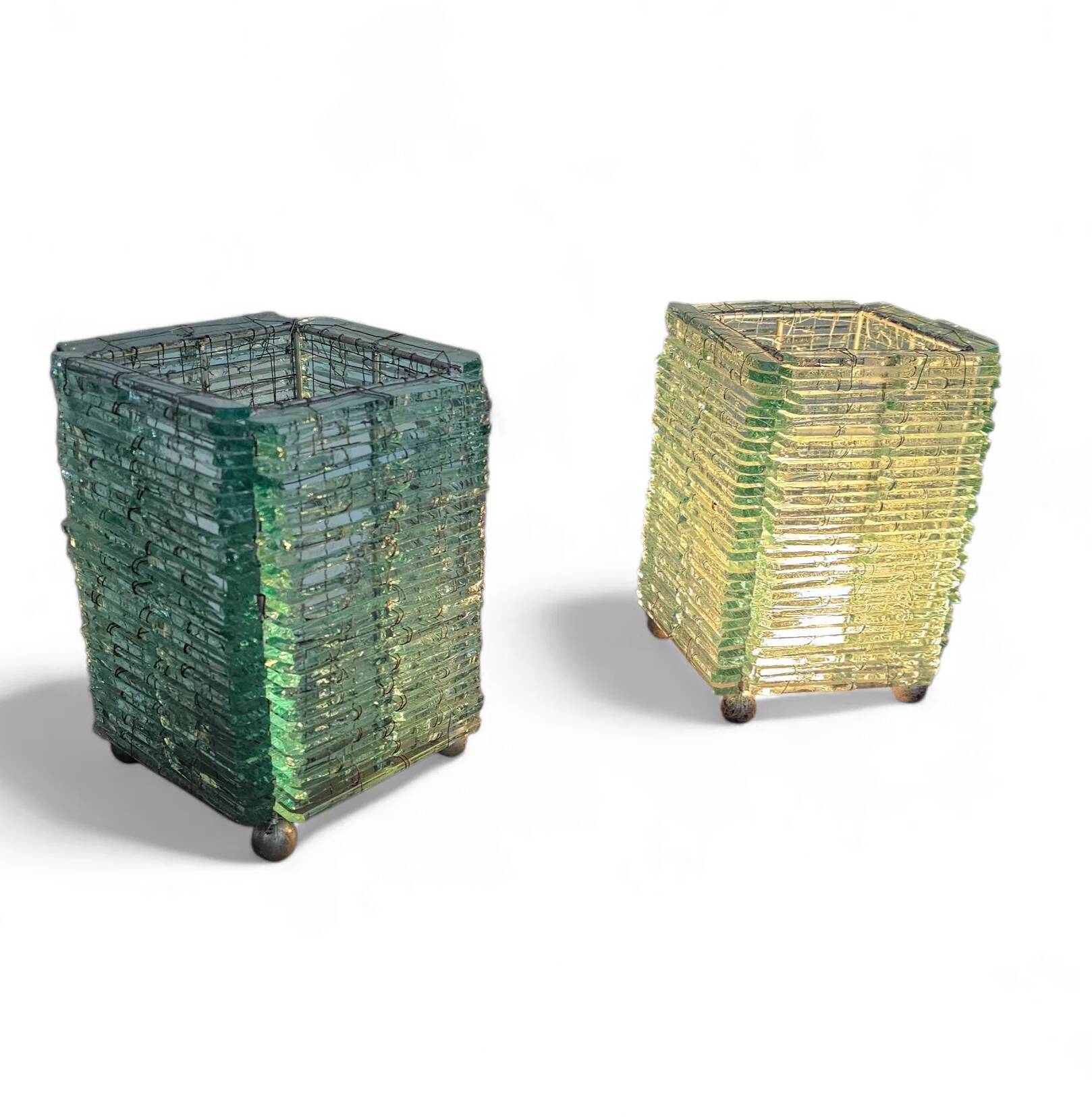 2 x table lamp / 1970s / Height 21