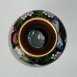 Butterfly partitioned brass vase