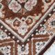 Tapis Vintage Mongol de Collection Fait Main – 52 x 60 cm - 1C1000