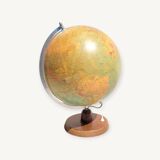 Large vintage backlit globe or world map