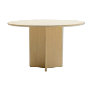 Table ronde en travertin fabriquée