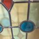 4 vintage faux stained glass panels that can form a screen or a partition