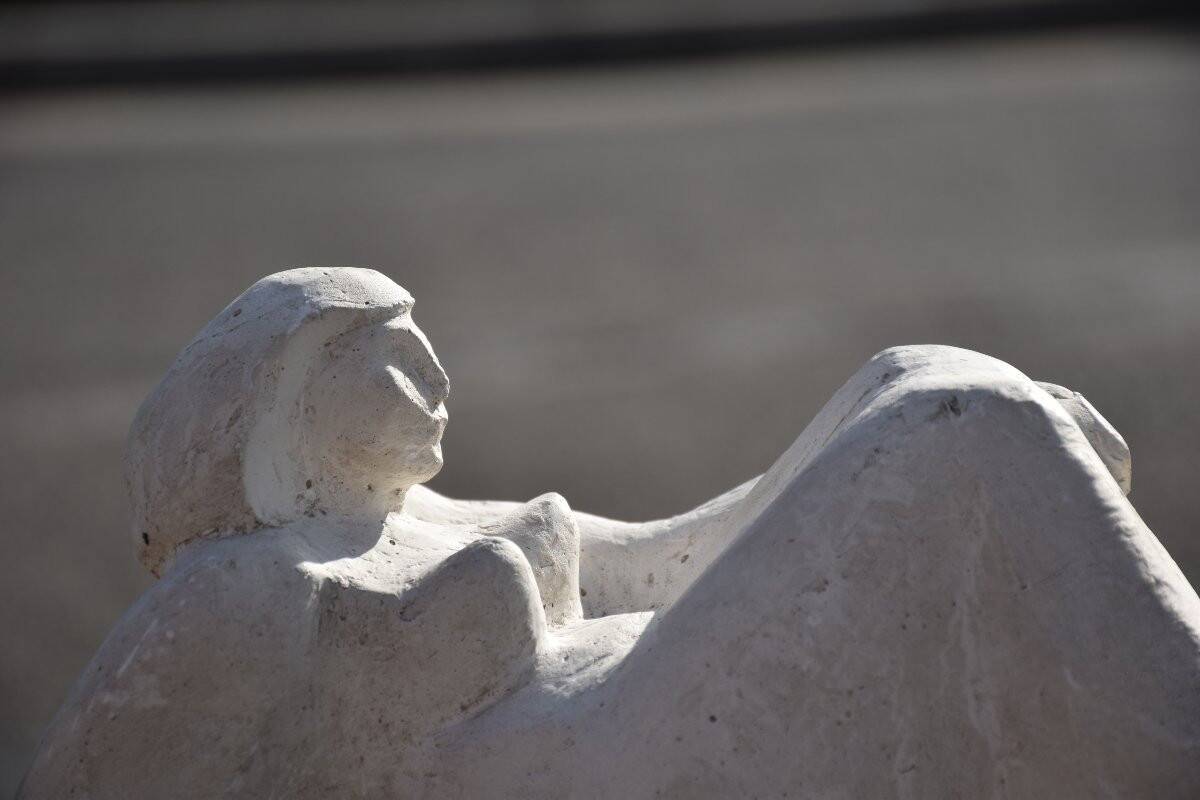 French school (monogrammed MB), Reclining nude woman (circa 1950)