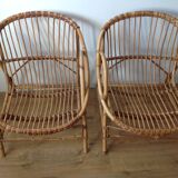 2 fauteuils rotin