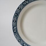 Plat sur piédouche en terre de fer modèle salins modèle françois 1er xixème
