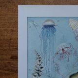 Original lithograph on oceanography