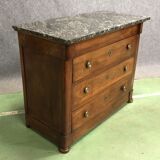 Chest of drawer restoration XIXth Walnut