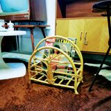 Rattan magazine holder