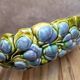 Small basket dish in Sarreguemines slipware Glycine 4771 vintage