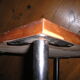 Metal wood sofa tip from the 1960s