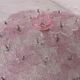 Charming Murano Ceiling Light Pink Flower by Seguso for Venini, Italy, 1970
