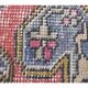 Vintage Turkish Hand-Knotted Geometric Runner Rug 123x209