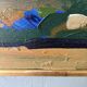 Mid-Century Modern Swedish Oil Painting "Coastal Musing" Framed Landscape
