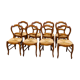 Suite of 8 chairs in cherry Louis Philippe