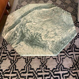 Octagonal marble coffee table